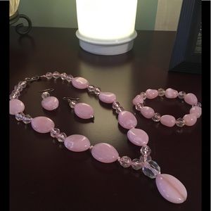 Handmade necklace, earrings and bracelet $25 set